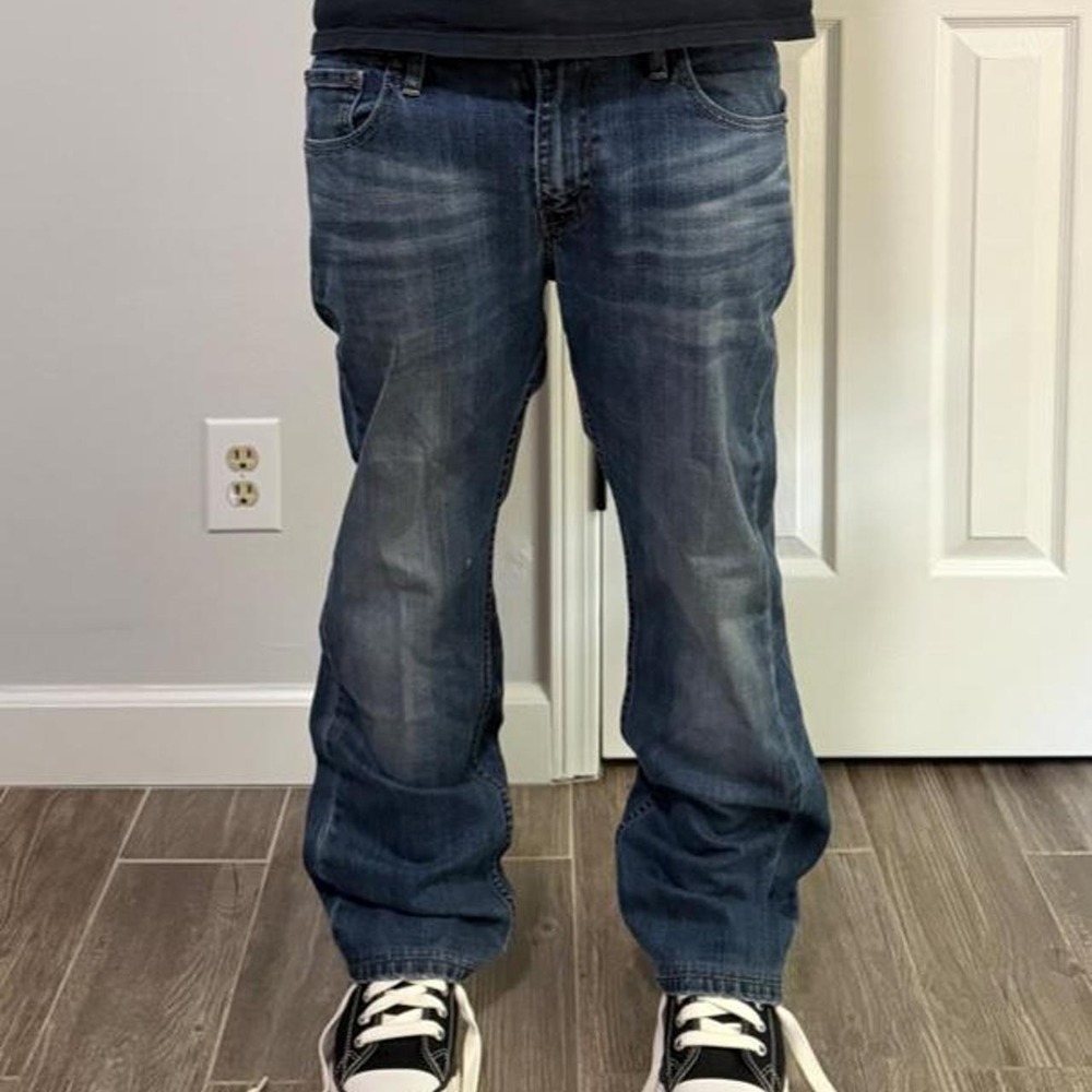Y2k grunge Levi's 527 low boot cut jeans size 34"